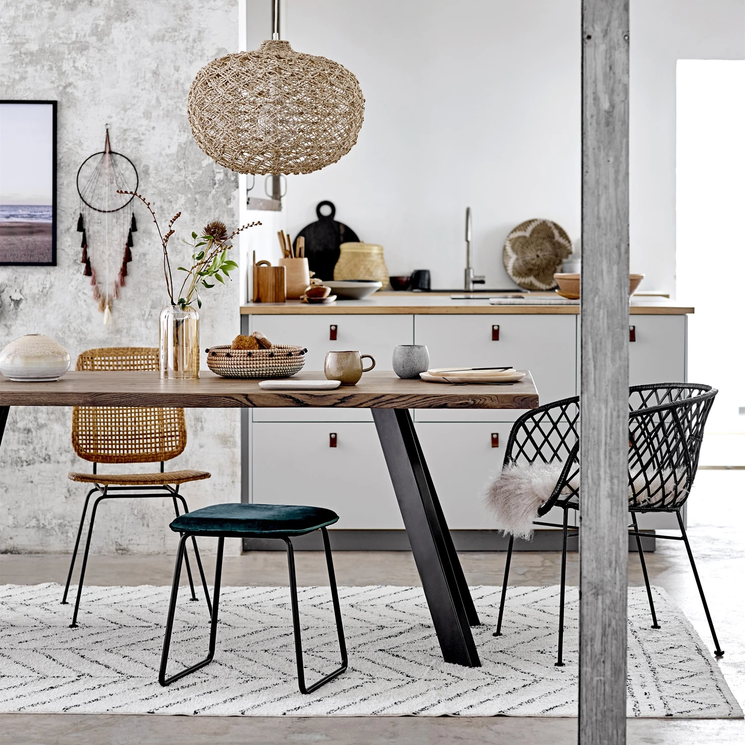 Bloomingville Kuvioitu Puuvillamatto 6 Bloomingville Kuvioitu Puuvillamatto - Image 4