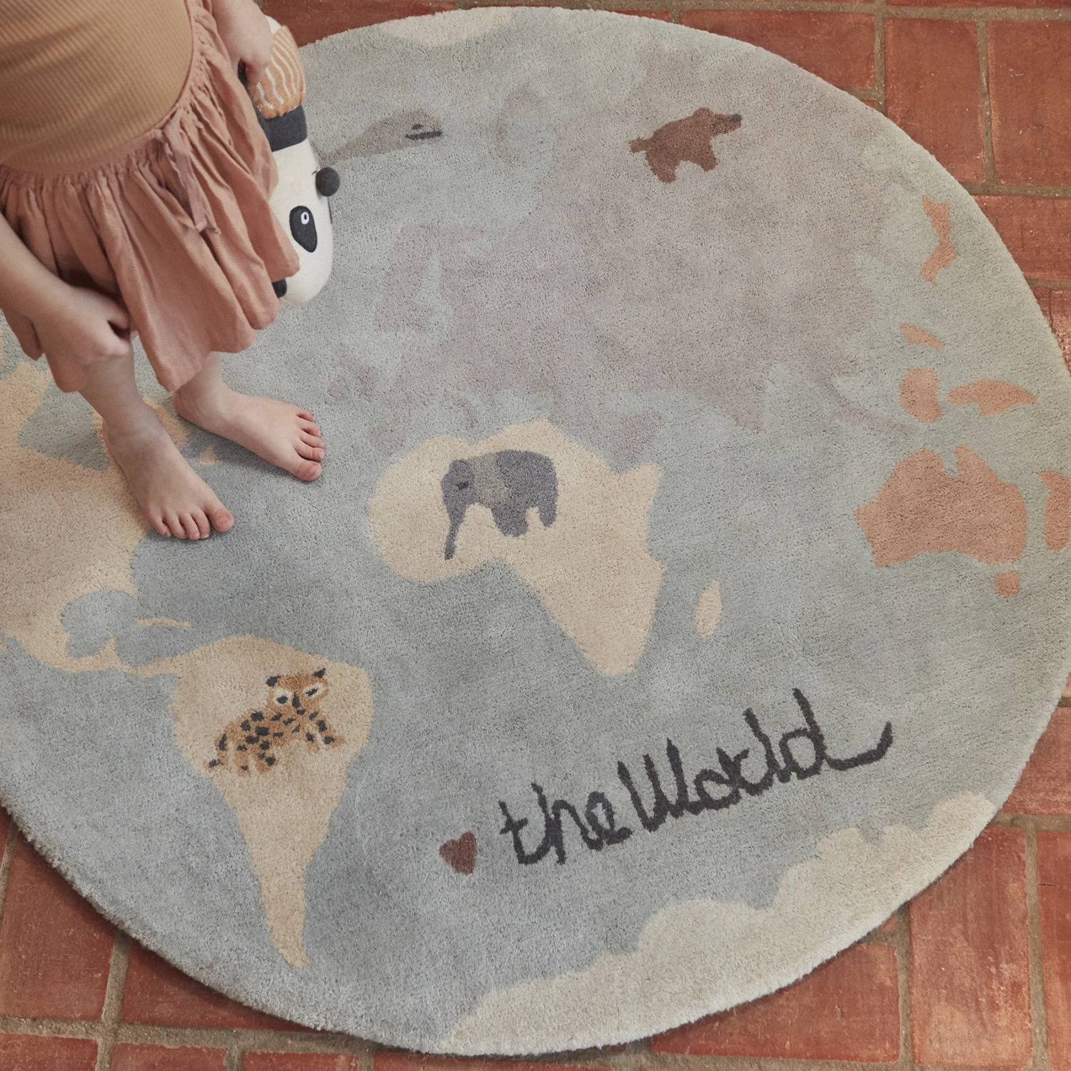 OYOY The World -lasten Matto Ø 120 Cm 5 OYOY The World -lasten Matto Ø 120 Cm - Image 3