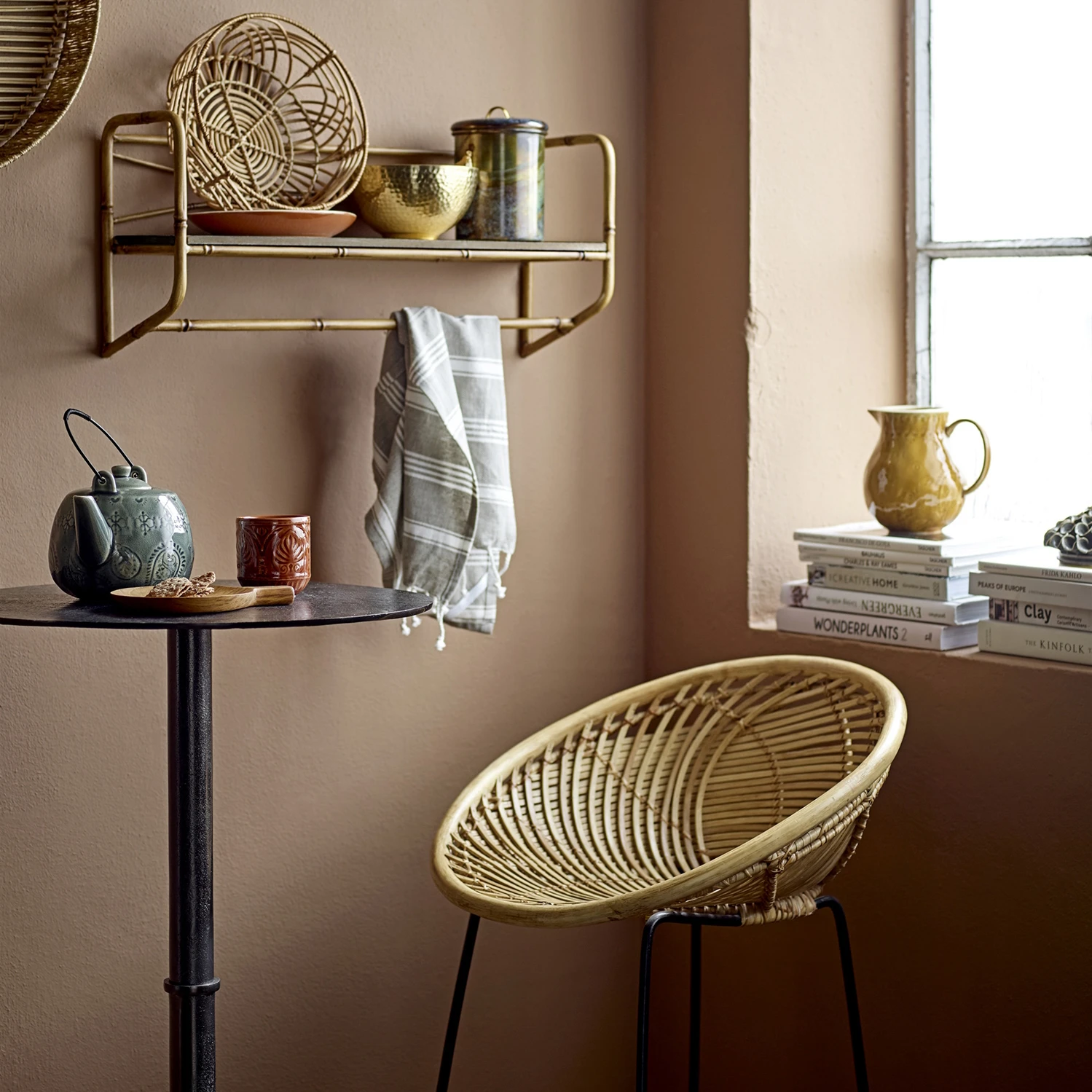 Bloomingville Yonne Baarituoli, Rottinki 6 Bloomingville Yonne Baarituoli, Rottinki - Image 4