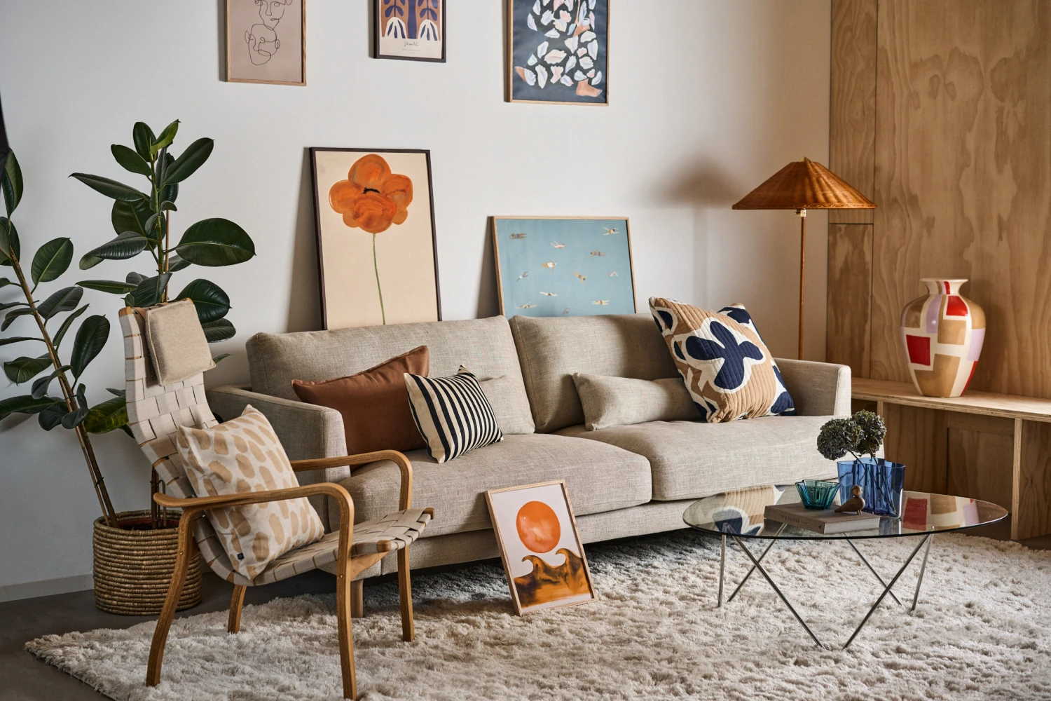 Swedese Primo Korkea Nojatuoli Niskatyynyllä öljytty Tammi 8 Swedese Primo Korkea Nojatuoli Niskatyynyllä öljytty Tammi - Image 6